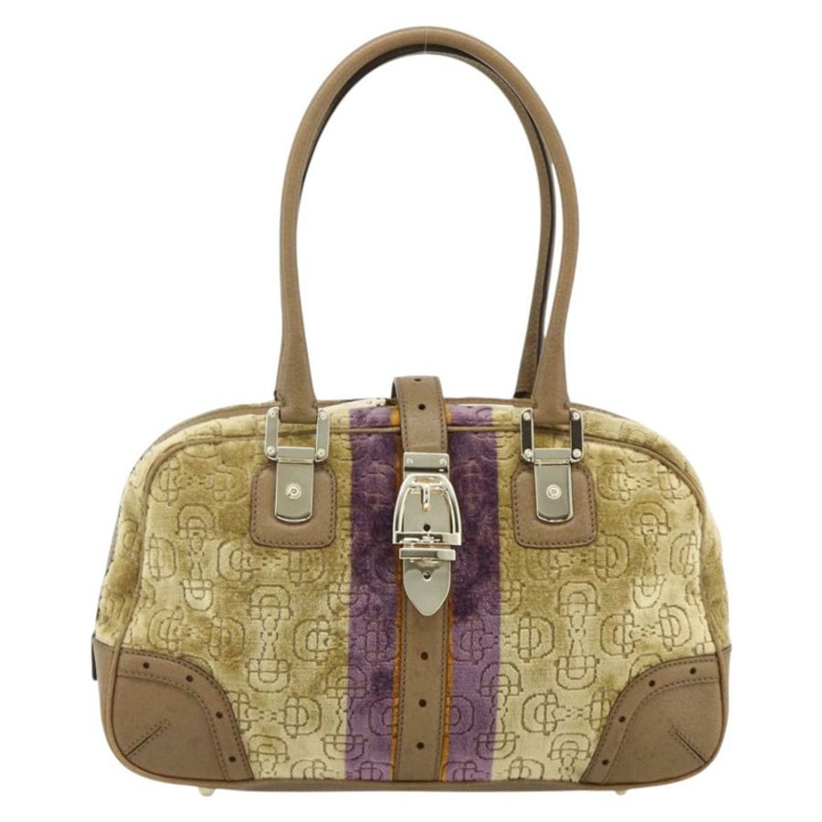 【日本直送】GUCCI 馬銜扣波士頓包 絲絨 金米色 145770 正品 176490V-12
