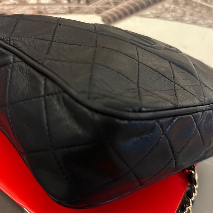 💗MYMluxurybag💗 Chanel 22.5cm 全皮相機袋 肩背袋 斜背袋-12
