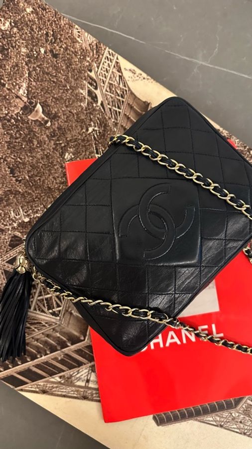 💗MYMluxurybag💗 Chanel 22.5cm 全皮相機袋 肩背袋 斜背袋-5