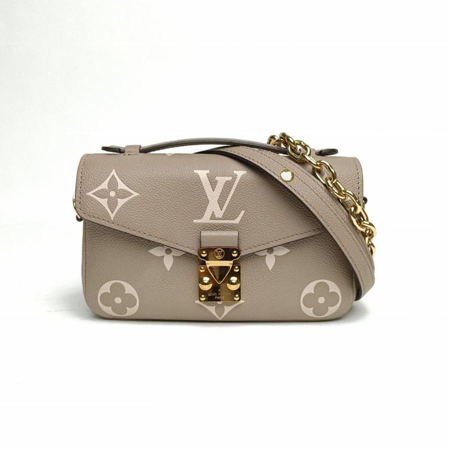 LOUIS VUITTON MetisPochetteEastWest橫版郵差包大象灰牛皮金扣晶片肩背包-0