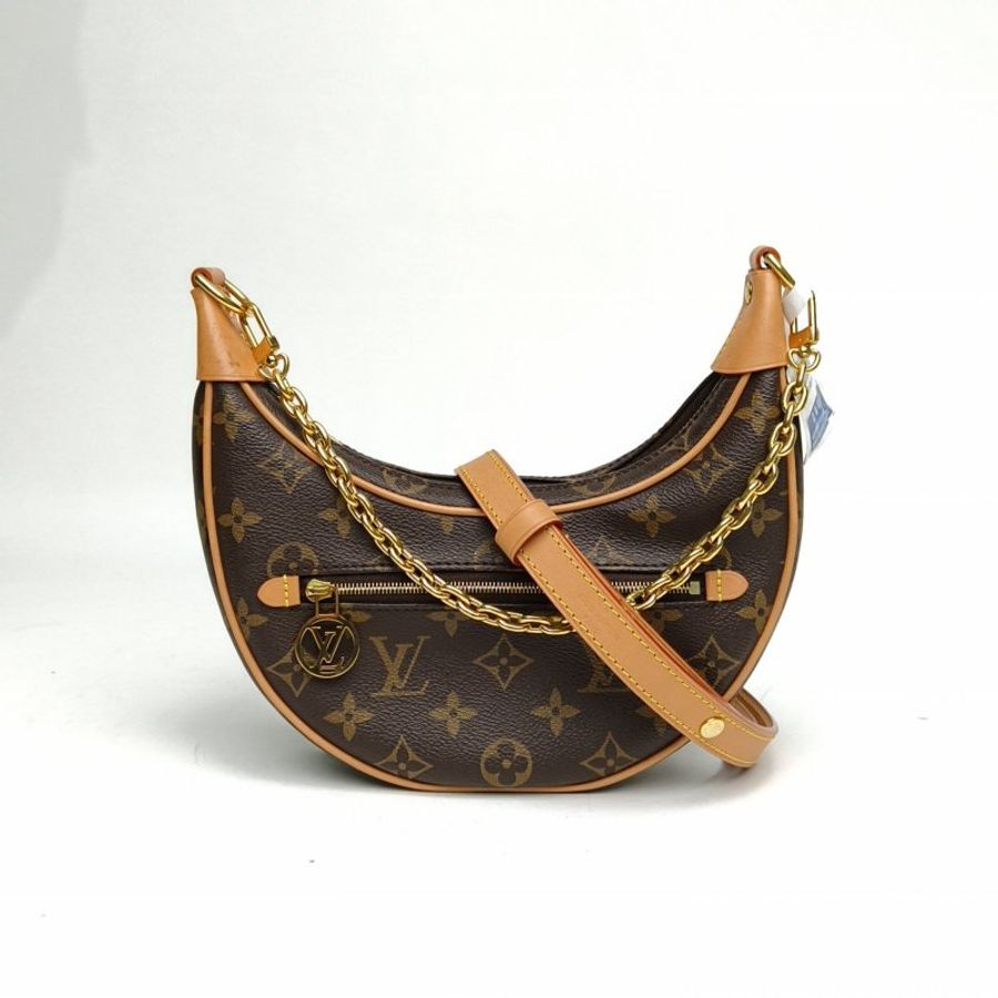 LOUIS VUITTON Loop豌豆包老花PVC金扣晶片肩背包-0