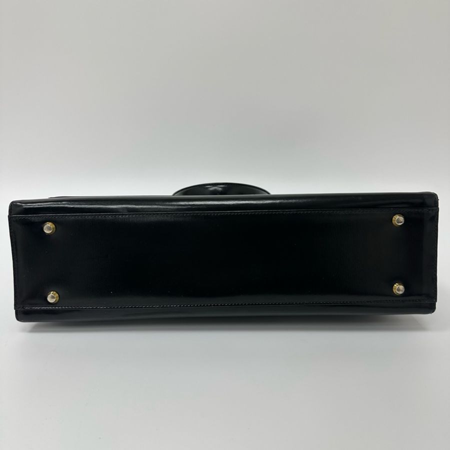 【赫蒂國際精品】YSL 聖羅蘭 黑色皮革托特包 vintage-5