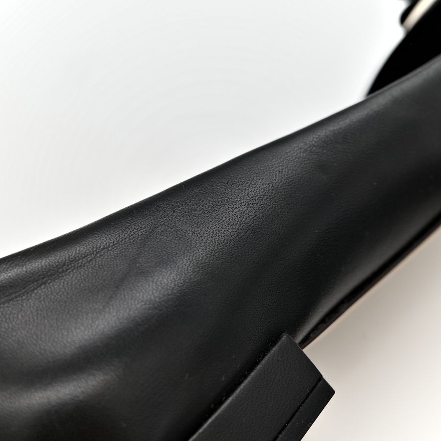 Ferragamo 菲拉格慕 黑色 羔羊皮 Zeri 尖頭蝴蝶結平底鞋 單鞋-12