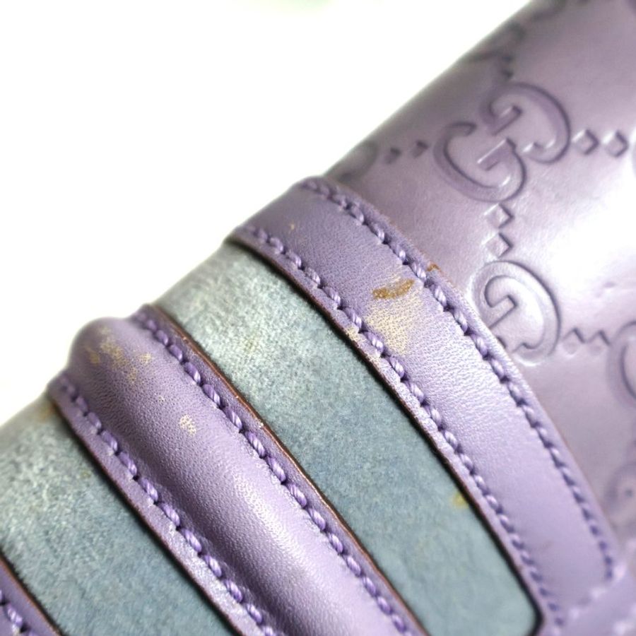 金鐸精品~2518 GUCCI古馳145999 Treasure系列Guccissima紫色小牛皮GG壓紋鎖釦肩背包-11