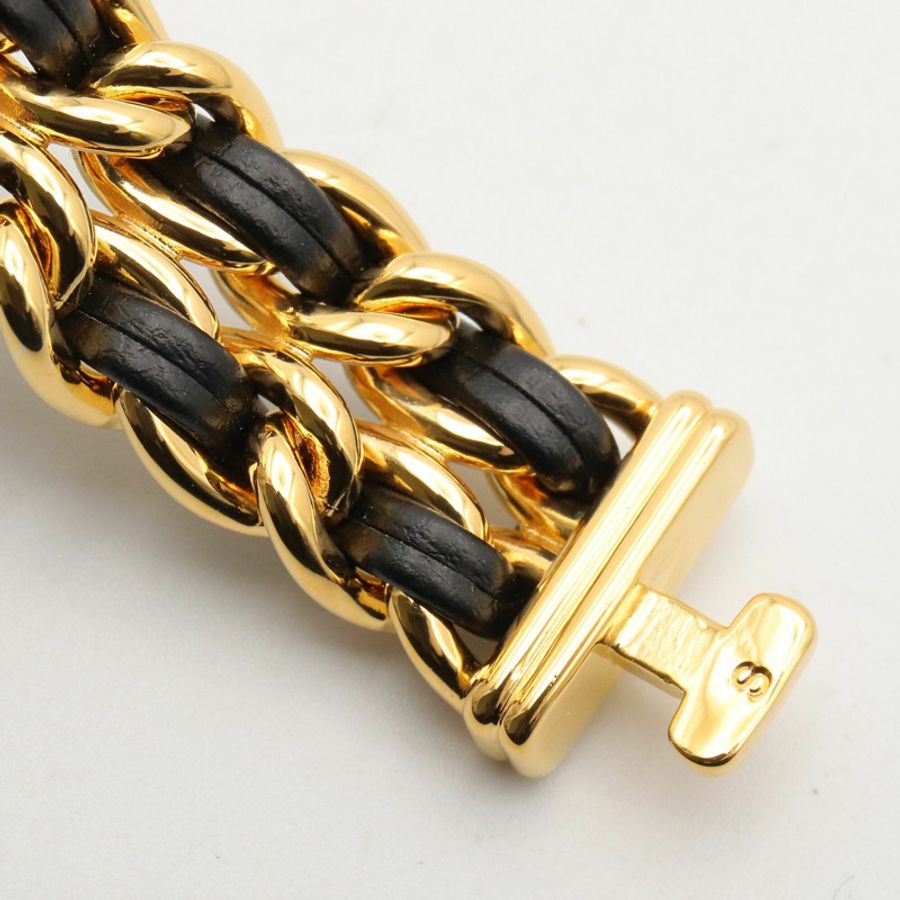 香奈兒 (Chanel) CHANEL Première S 女士腕錶,鍍金 (GP),皮革錶帶,黑色,H0001-11