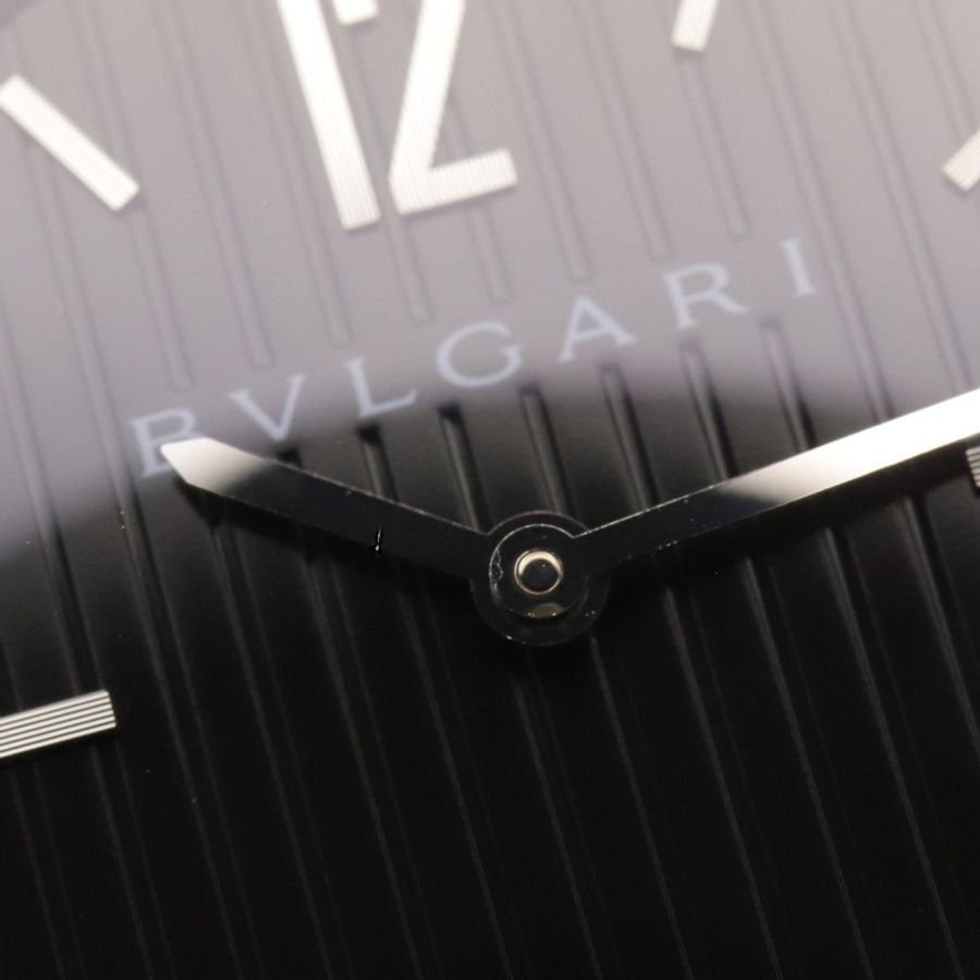 寶格麗 (Bulgari) Solo Tempo 系列腕錶,精鋼材質,男士腕錶,黑色,型號 ST37S-9