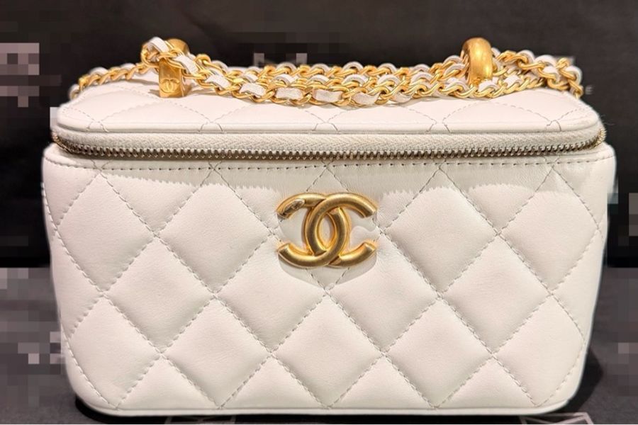 【97新 ✨ 全網最低價!】 Chanel 24C白金 雙金珠 盒子 芯片款16cm (下單前先詢問庫存❗️❗️)-2