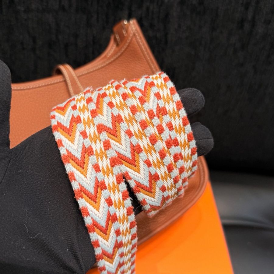 Hermes • Mini Evelyne 16 金棕色銀釦-6