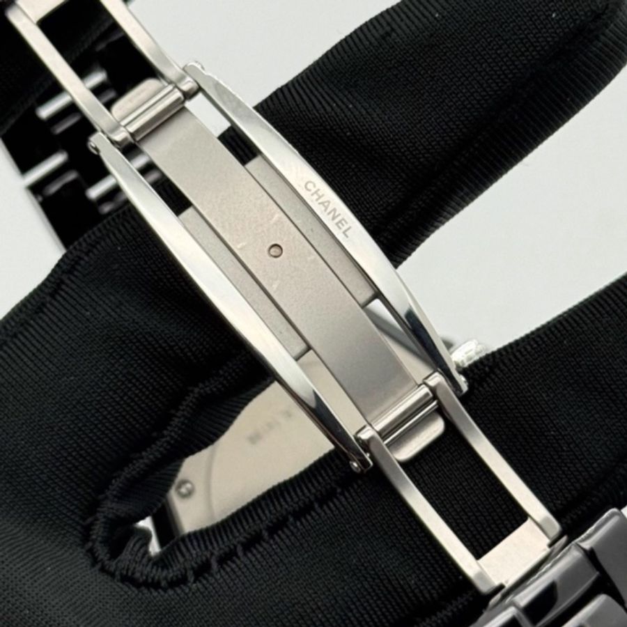 CHANEL香奈兒J12系列黑色滿鑽💎陶瓷自動機械表38mm⌚️-15