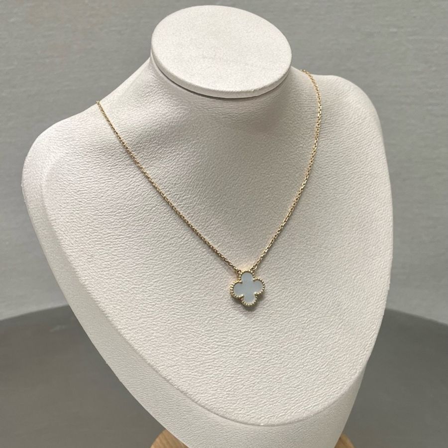 VCA Van Cleef & Arpels/梵克雅寶 Alhambra Vintage幸運四葉 白貝母 24 年-2