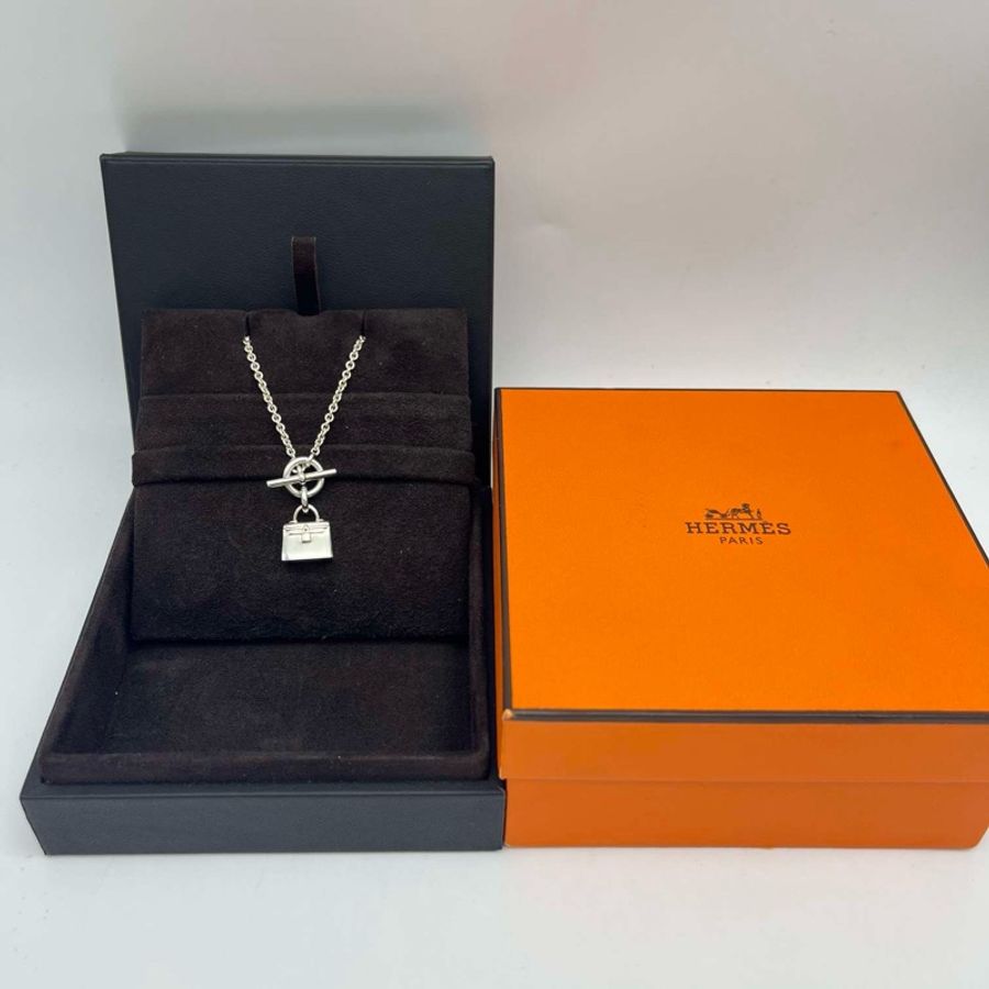愛馬仕HERMES Kelly Amulettes 925銀 項鍊 女款 附件:內外盒 。-2