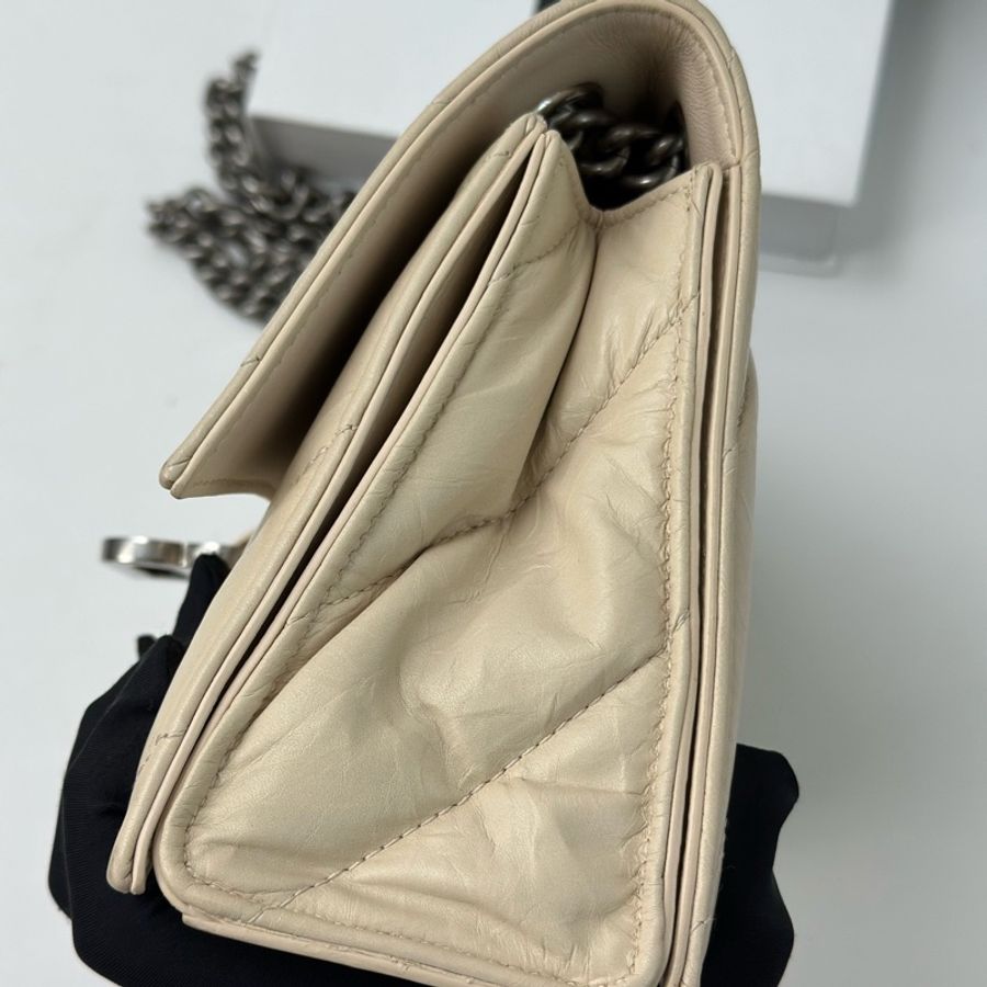 Balenciaga • 經典Crush 奶茶色銀釦鏈條包-2
