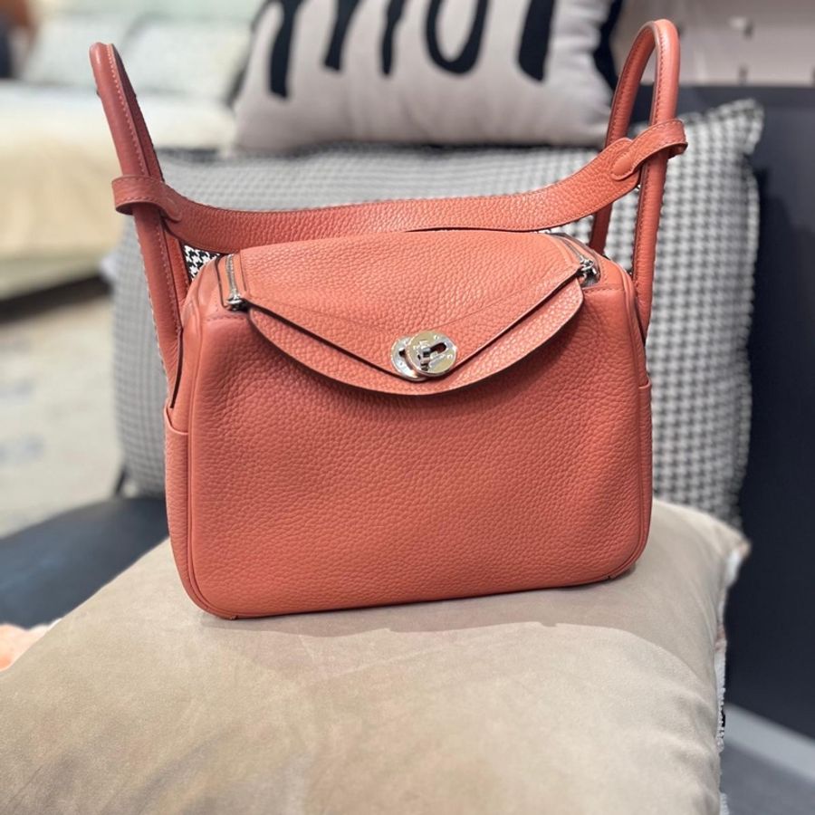 Hermes Lindy 26 Stamp [Q] 龍蝦粉銀扣-0