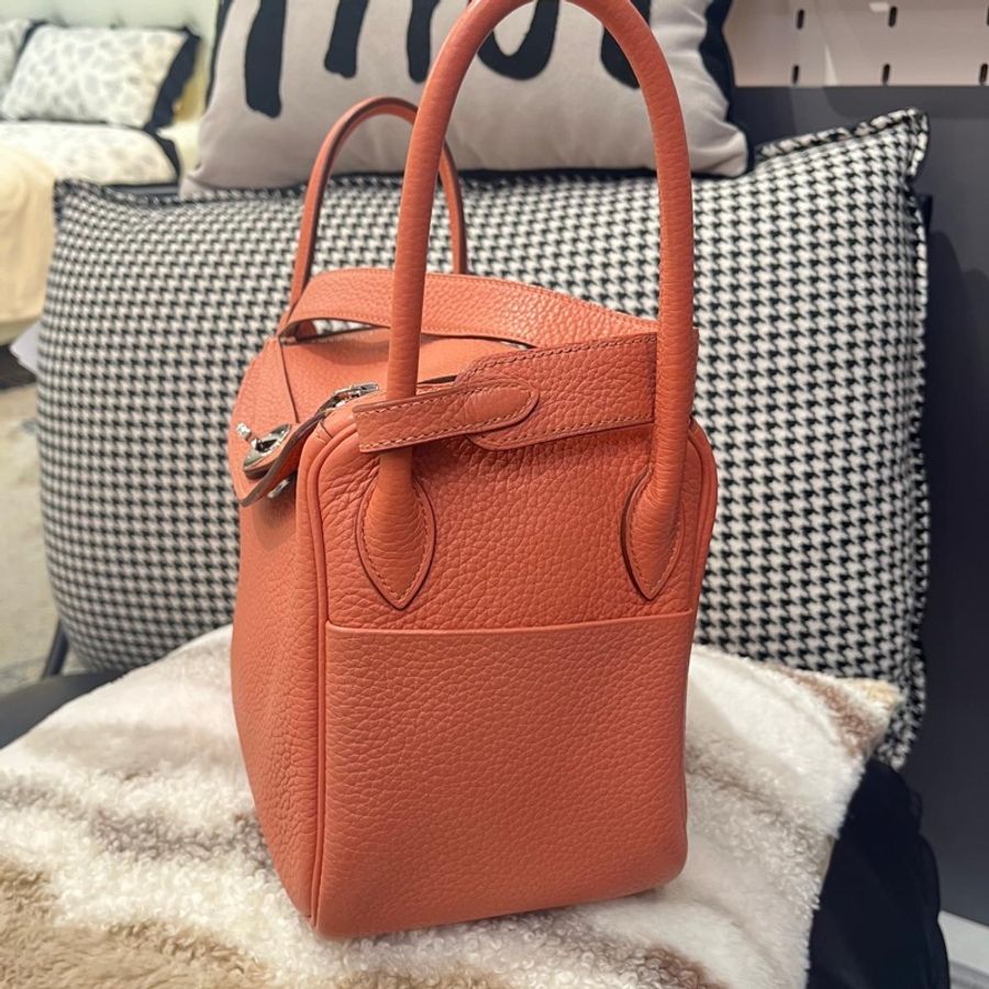 Hermes Lindy 26 Stamp [Q] 龍蝦粉銀扣-1