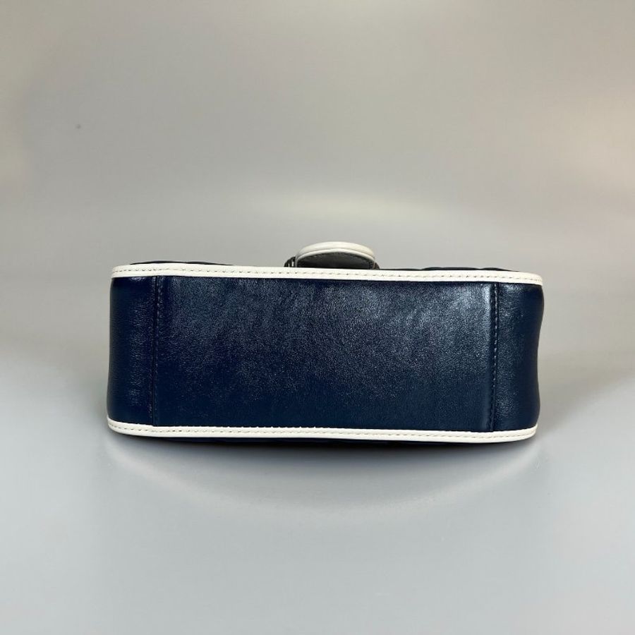 GUCCI 583571 藍拚白MARMONT HANDLE包-4