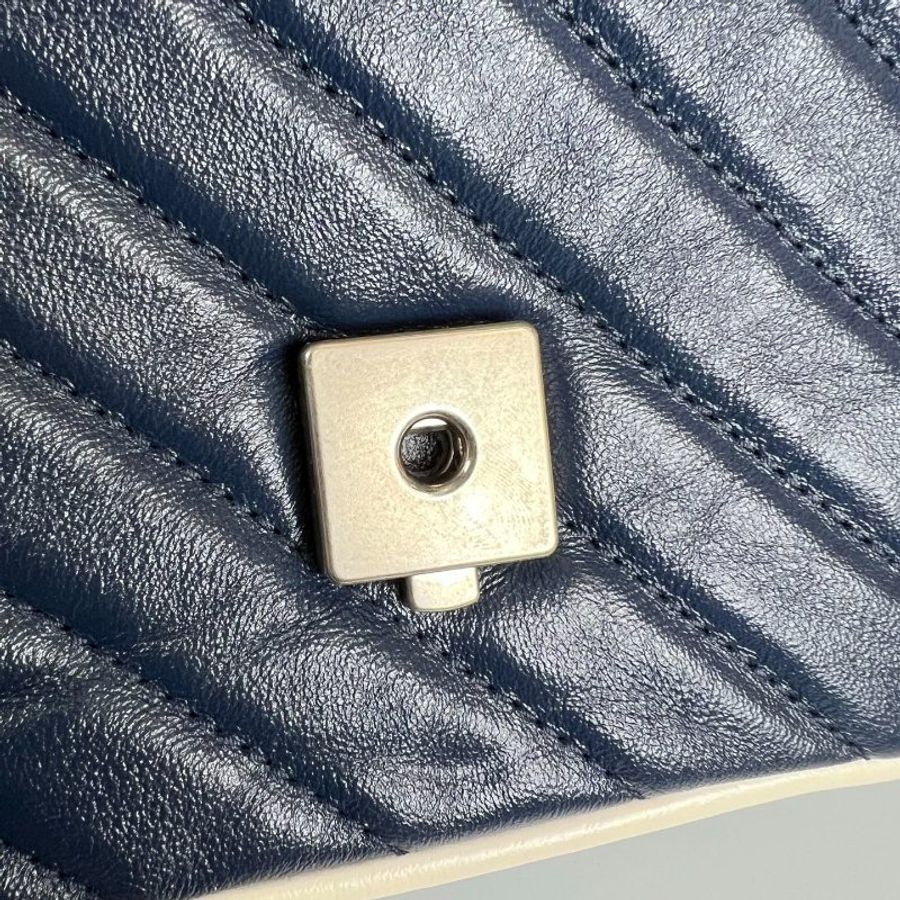 GUCCI 583571 藍拚白MARMONT HANDLE包-8
