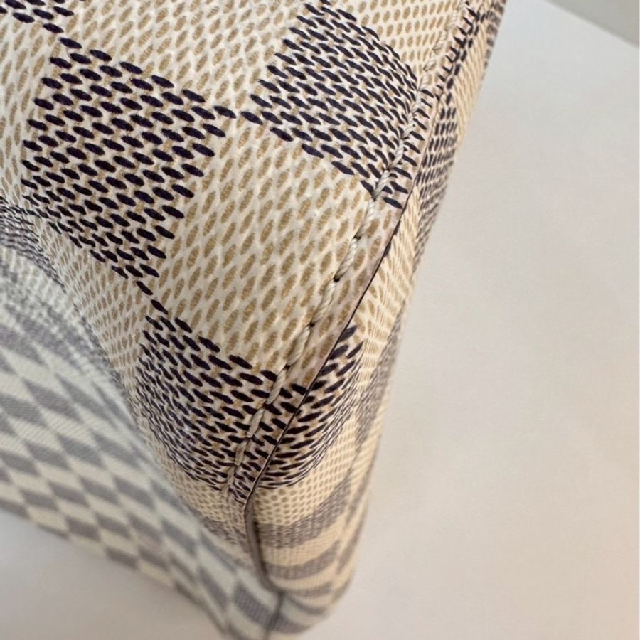 Louis Vuitton|白棋盤格紋水桶-4