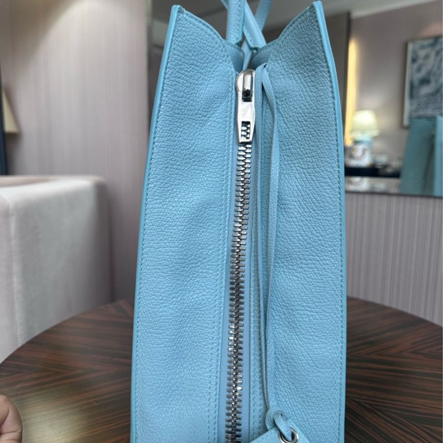 Balenciaga 巴黎世家機車tote包 藍色-2