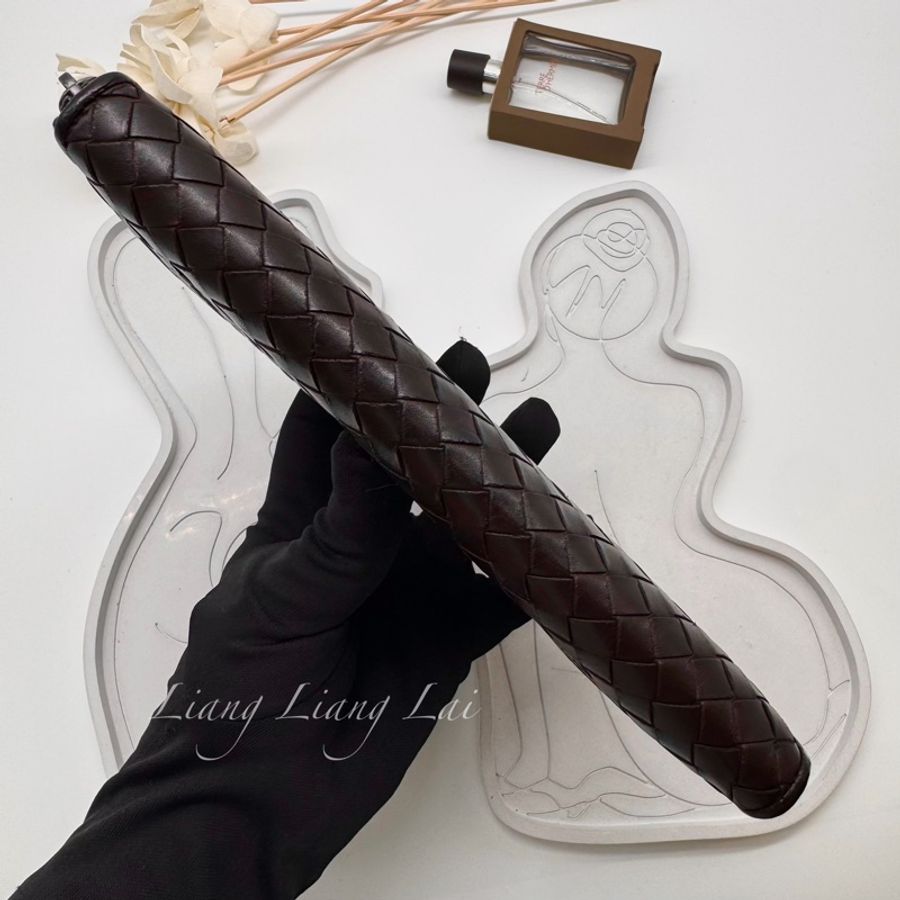 BOTTEGA VENETA BV 經典編織小牛皮深咖啡色拉鏈長夾-17