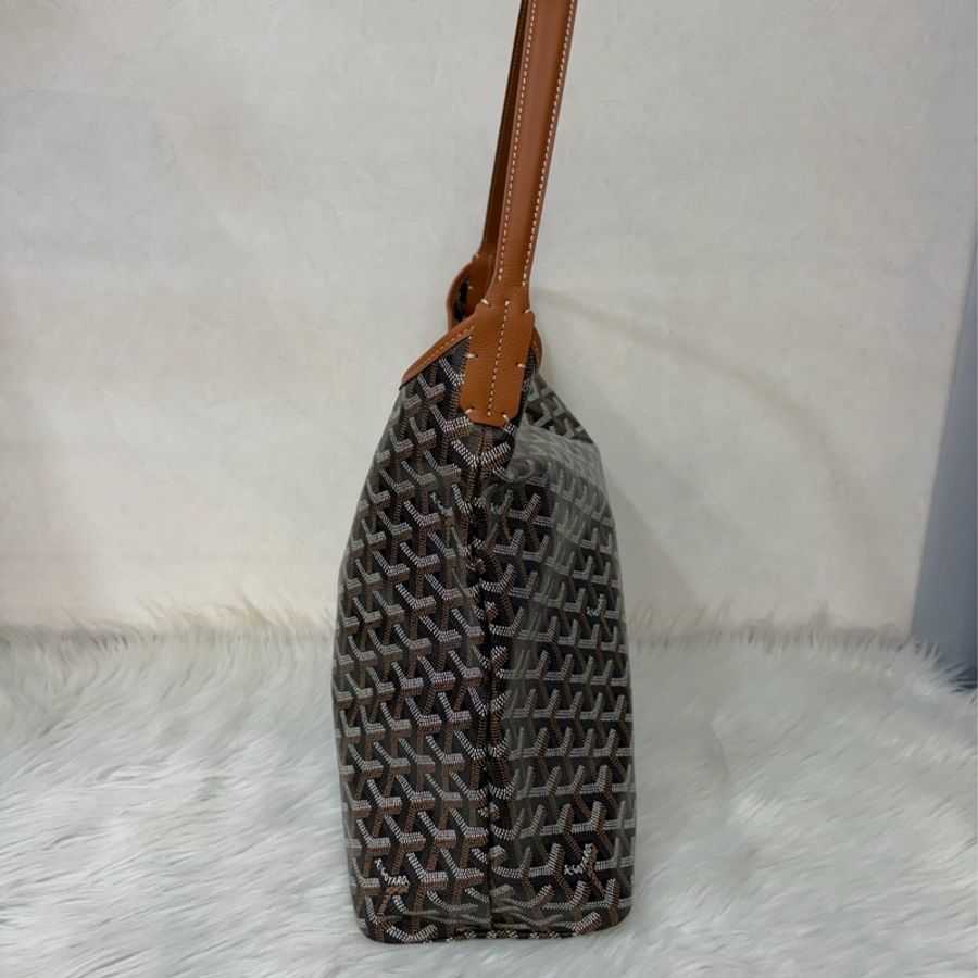 GOYARD Boheme Hobo肩背包 子母包 黑棕 經典款-4