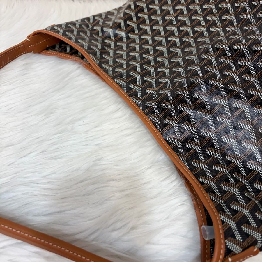 GOYARD Boheme Hobo肩背包 子母包 黑棕 經典款-19