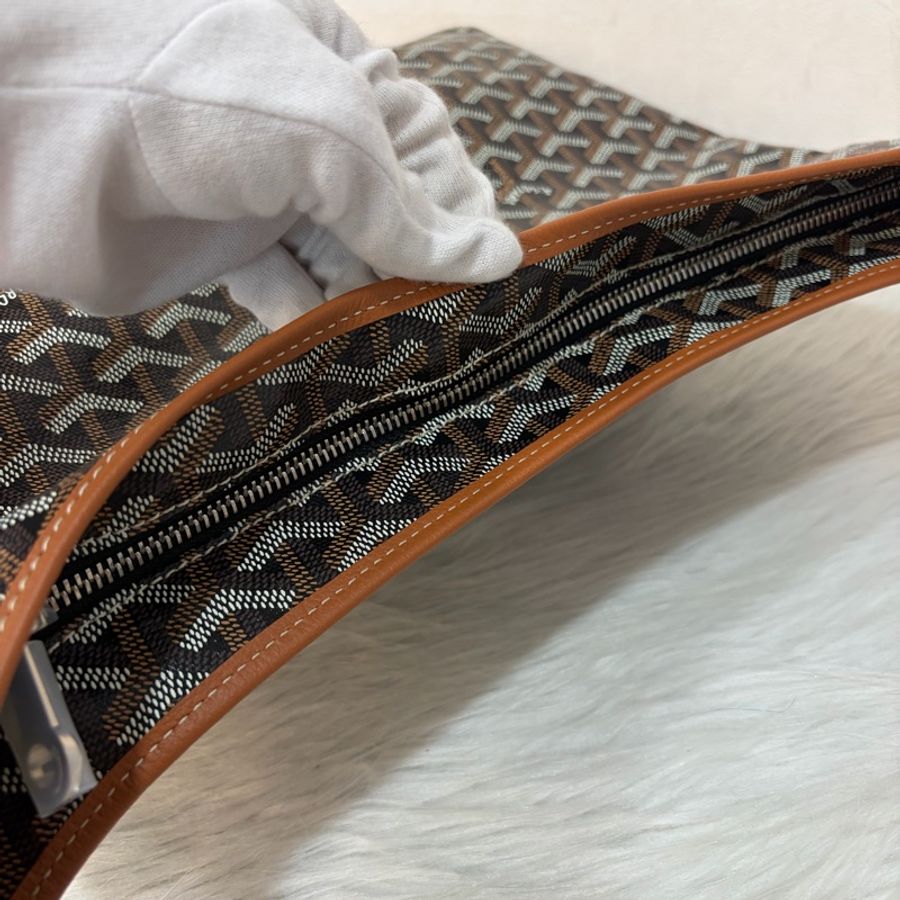 GOYARD Boheme Hobo肩背包 子母包 黑棕 經典款-31