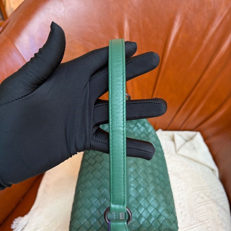 Bottega Veneta 葆蝶家 綠色飯盒 底長25cm🈚附件-4