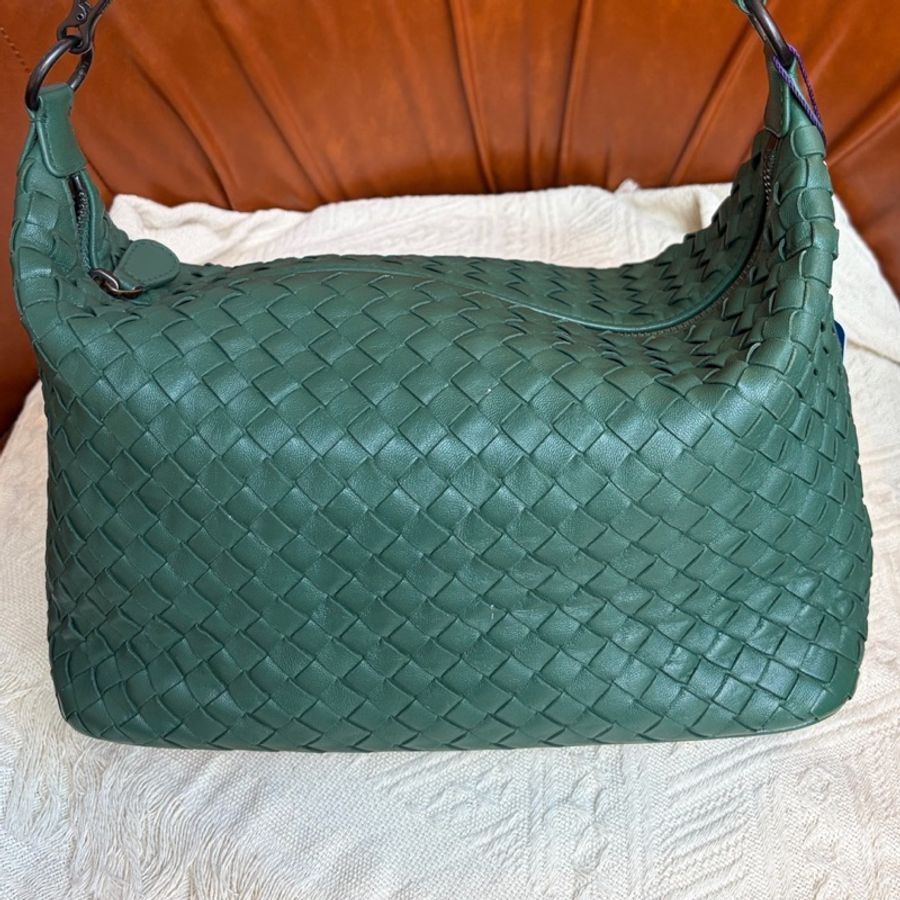 Bottega Veneta 葆蝶家 綠色飯盒 底長25cm🈚附件-7