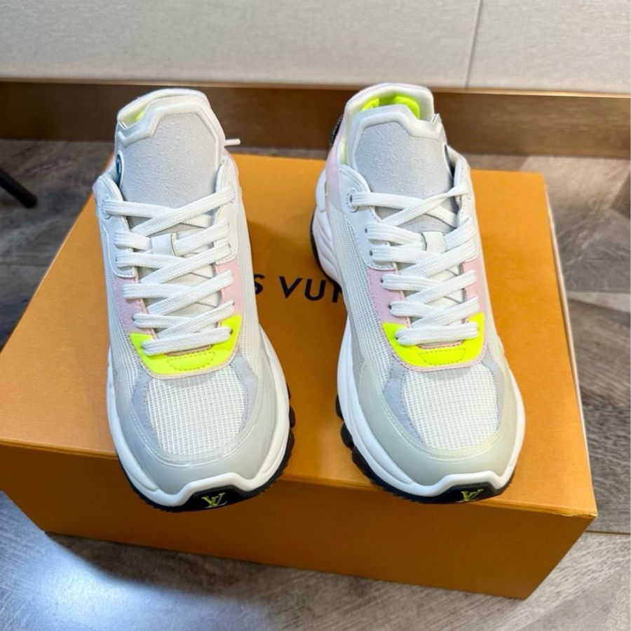 99🆕LV 路易威登 run 55 爆款網眼印花運動鞋 休閒鞋 老爹鞋 運動鞋 仙女配色 增高顯腿長 女款 尺碼:35.5碼-1