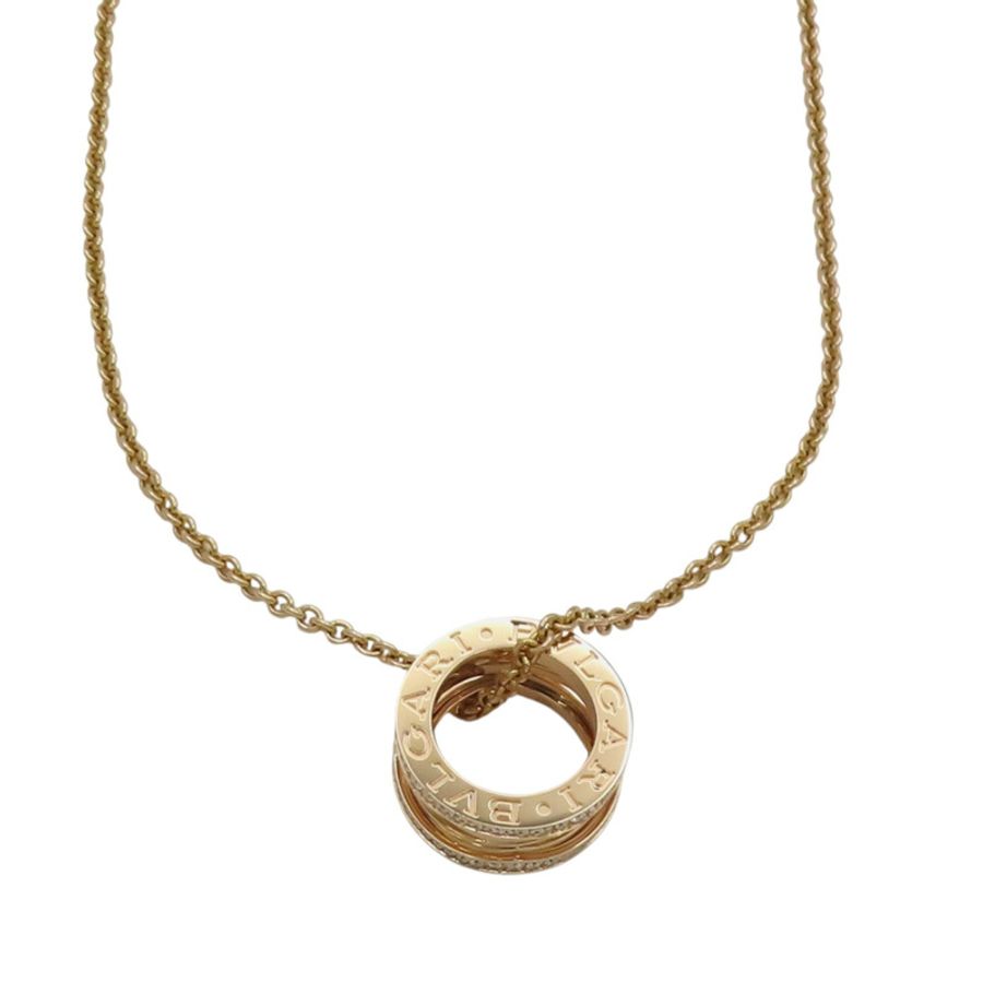 18K玫瑰金鑽石 B.zero1 項鍊【BVLGARI 寶格麗】 354195-3