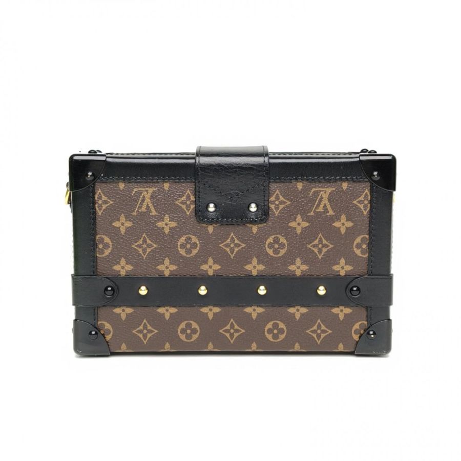 LOUIS VUITTON PETITEMALLE月光寶盒老花PVC金扣2016肩背包-2