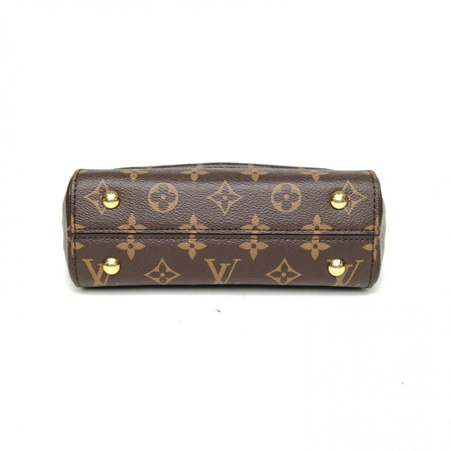 LOUIS VUITTON ClunyMini20寬肩帶老花PVC金扣晶片肩背包-4