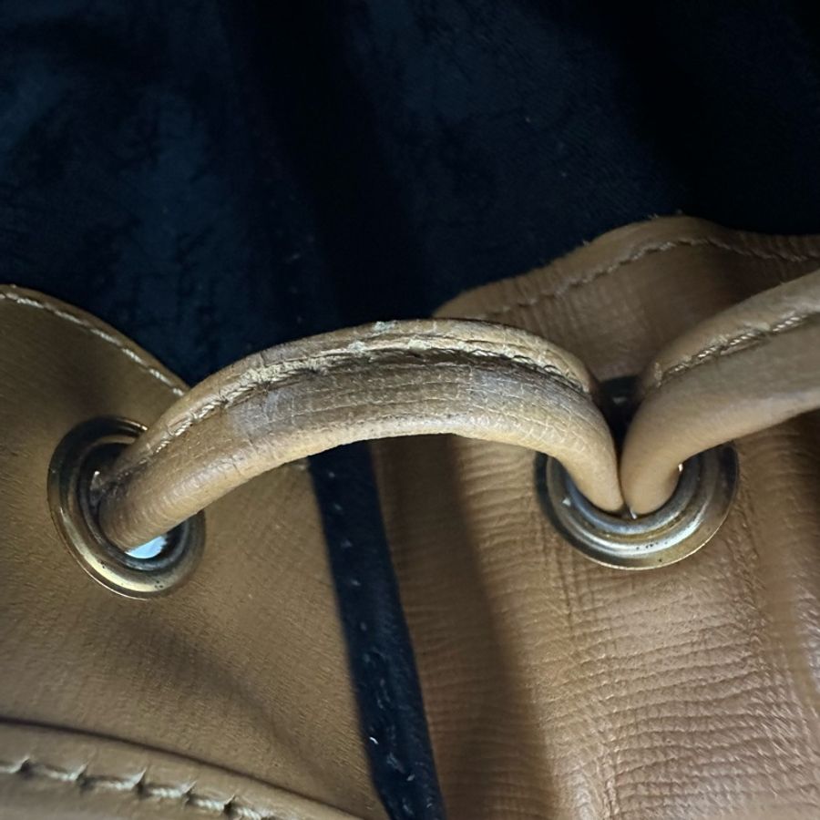 【赫蒂國際精品】YSL 聖羅蘭 絕版 古董編織拼皮革水桶包 vintage-11