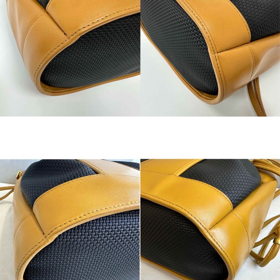 【赫蒂國際精品】YSL 聖羅蘭 絕版 古董編織拼皮革水桶包 vintage-12
