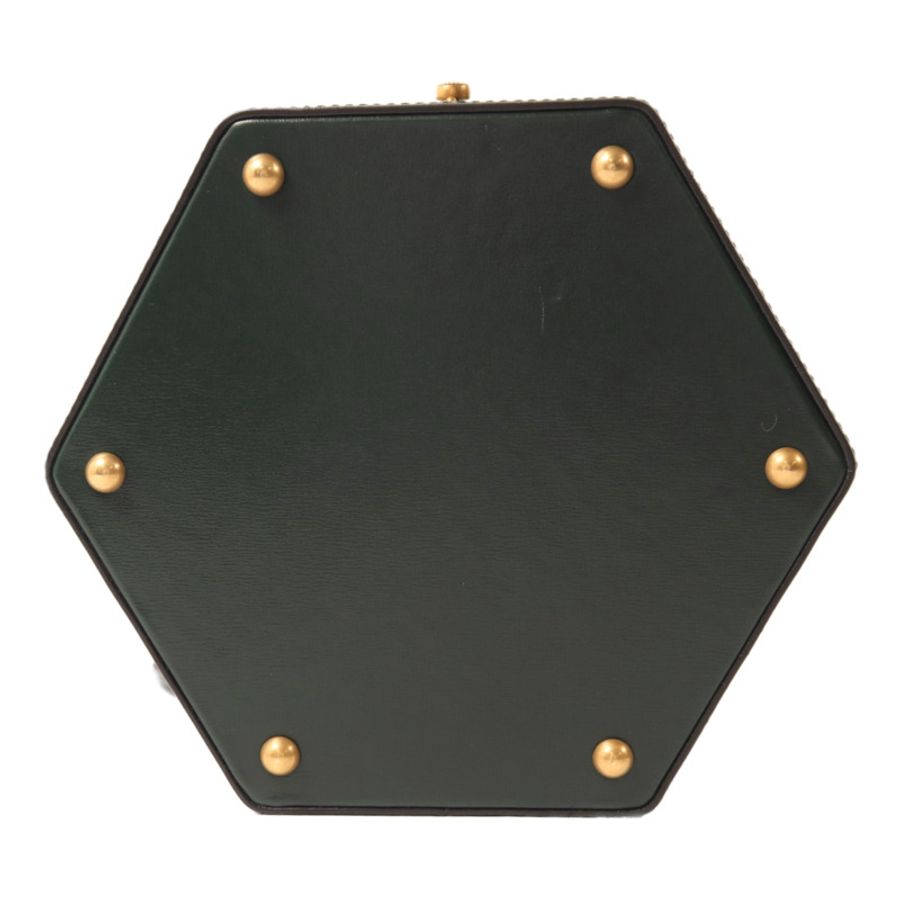GUCCI 牛皮皮革Mini Geometric Clutch手拿包-3