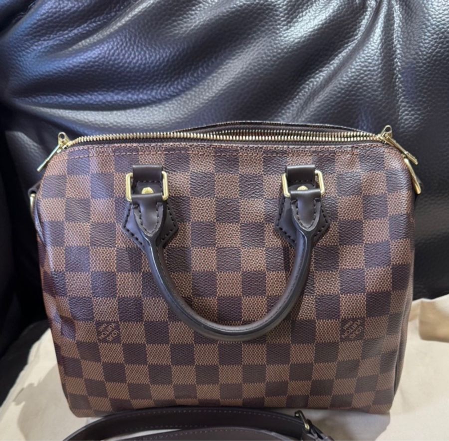 Lv 棕色棋盤格speed25 晶片款-0