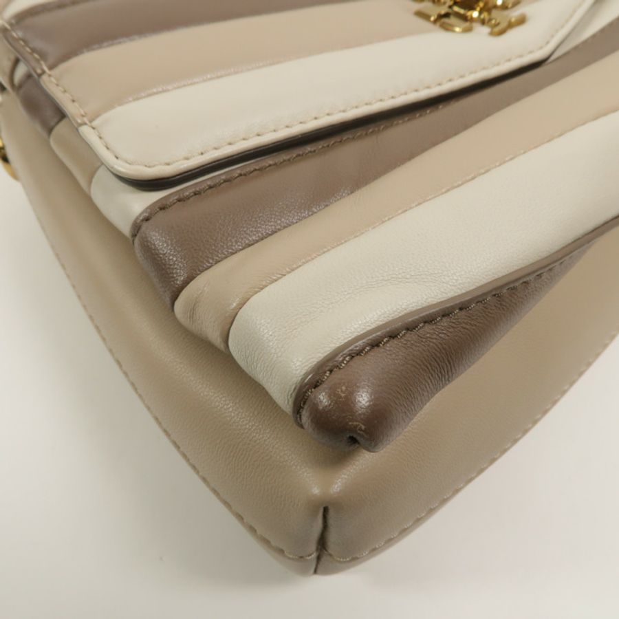 Tory Burch 羊皮皮革Kira Chevron Colorblock手挽肩背兩用袋-10