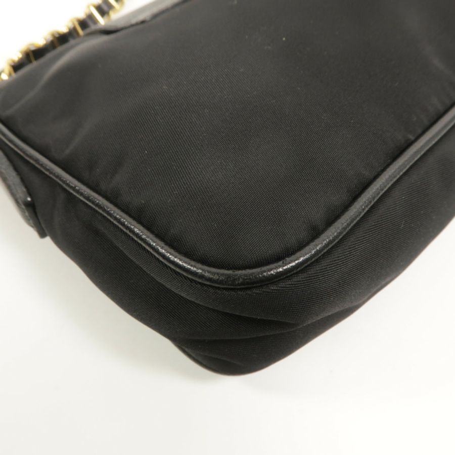 PRADA 尼龍Chain Pouch Shoulder Bag鏈帶肩背袋-11