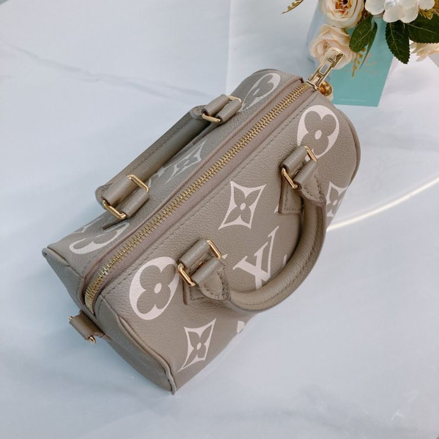 MS0691 Louis Vuitton 路易威登小號肩帶兩用包包 Speedy Bandouliere 20 Calfskin Giant Monogram-11