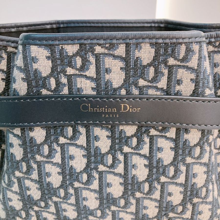 MS0692 Christian Dior迪奧經典花紋兩用包包 Cest Dior Bucket Medium Oblique Navy-10