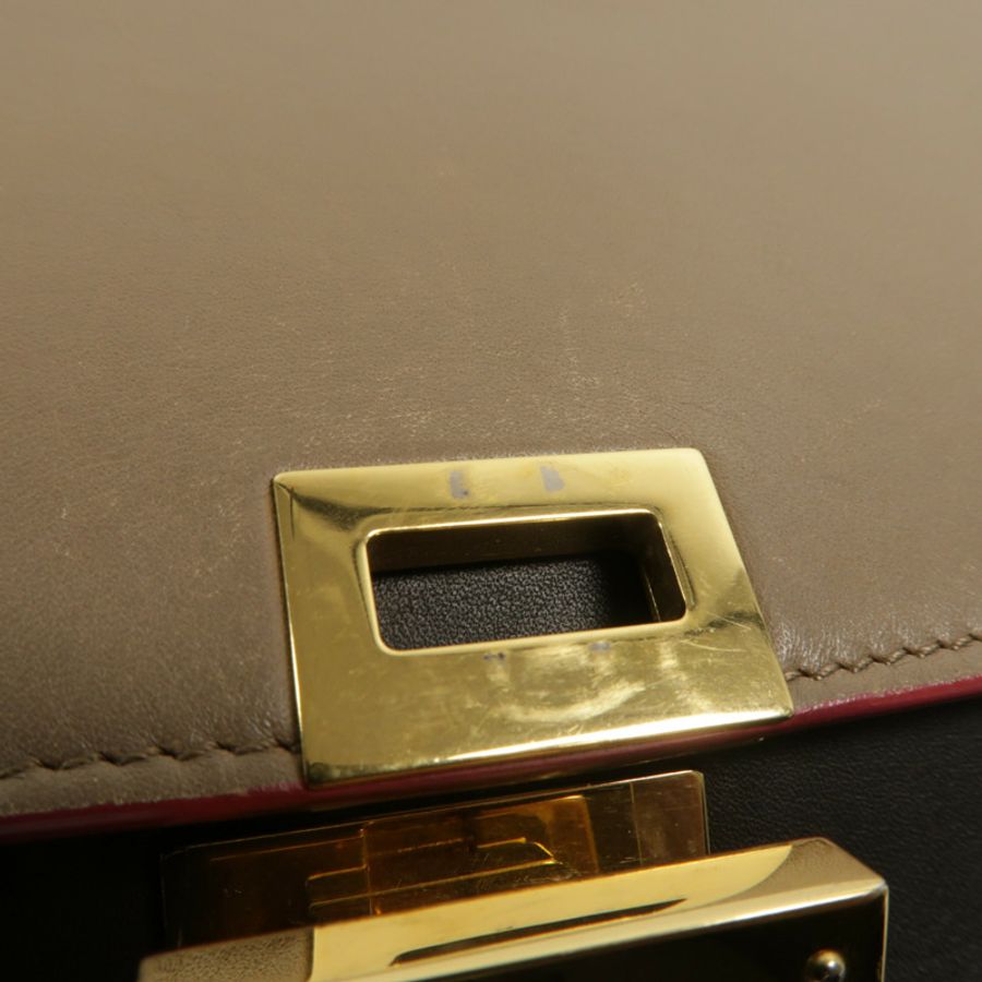CELINE 牛皮皮革Trapeze手挽肩背兩用袋-18