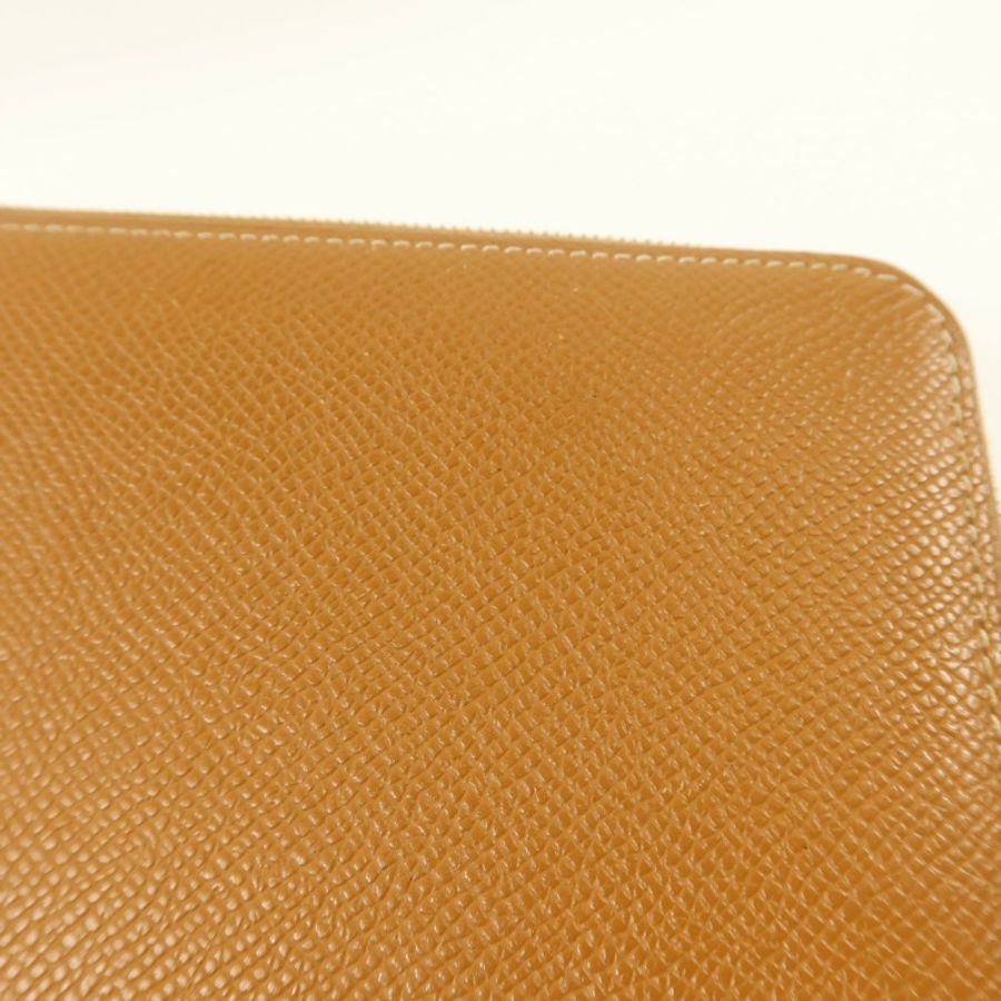 HERMES Epsom皮革Silk'In Long Wallet長錢包Gold-17