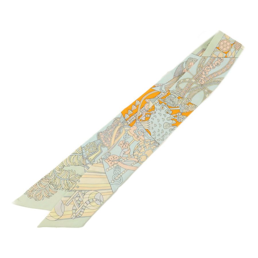 HERMES 絲質Twilly絲巾-1