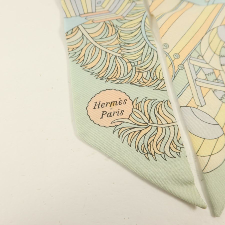 HERMES 絲質Twilly絲巾-4