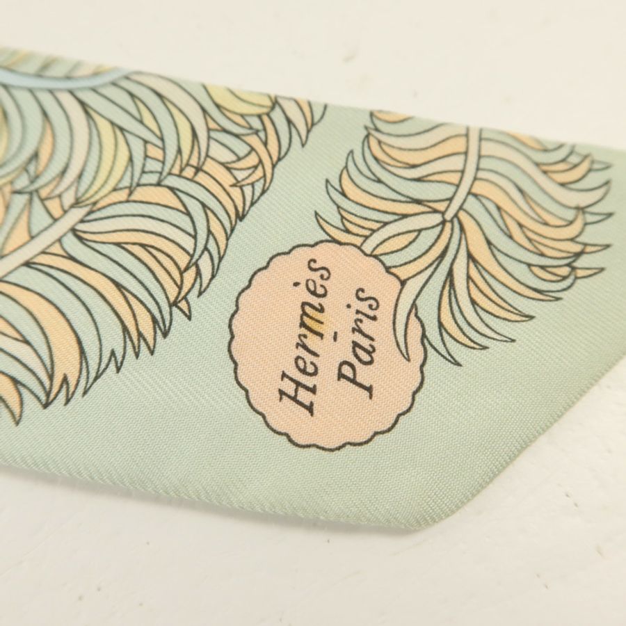HERMES 絲質Twilly絲巾-8