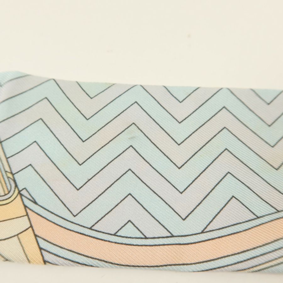HERMES 絲質Twilly絲巾-10