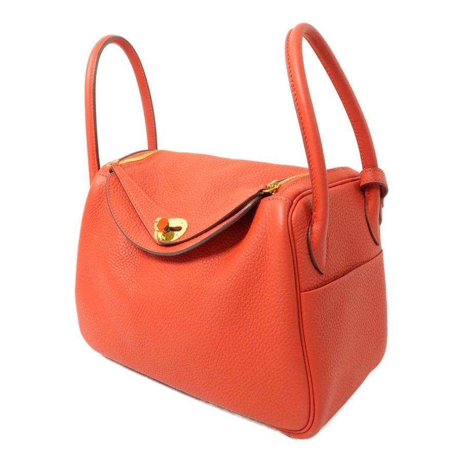 HERMES Clemence皮革Lindy 26手挽肩背兩用袋-2