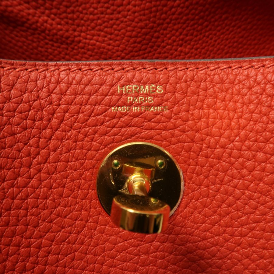 HERMES Clemence皮革Lindy 26手挽肩背兩用袋-5