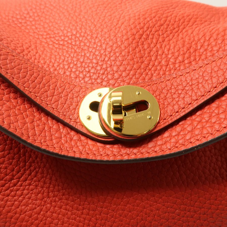 HERMES Clemence皮革Lindy 26手挽肩背兩用袋-6