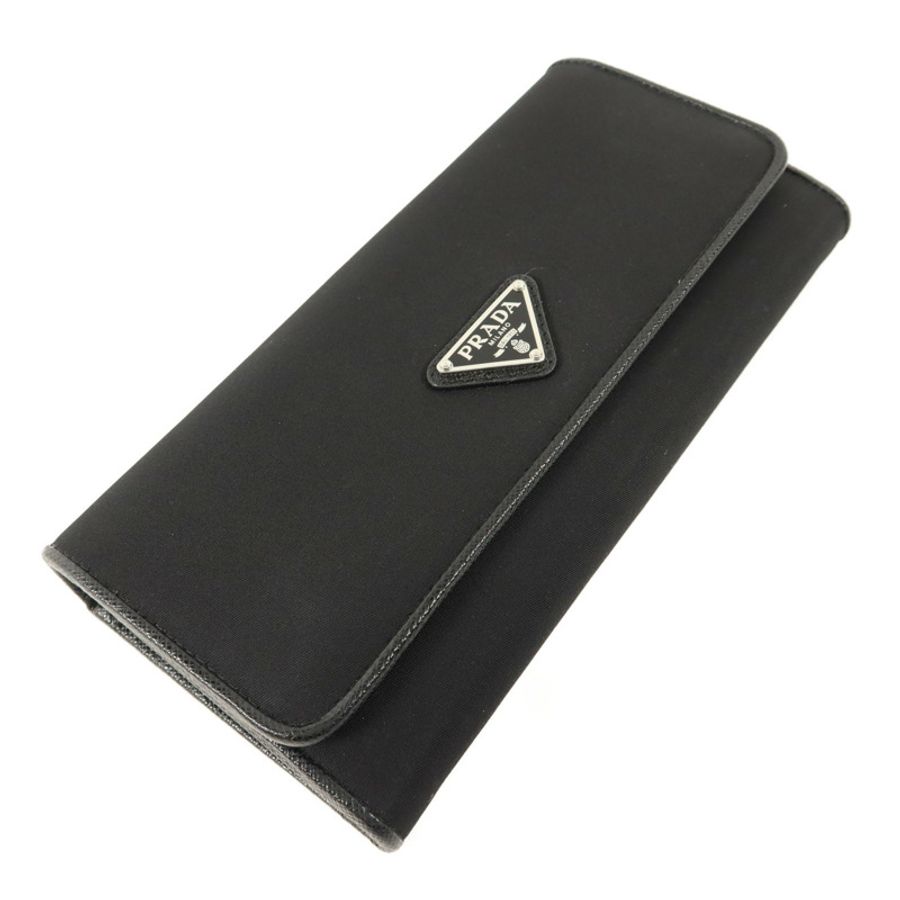 PRADA 尼龍/Saffiano皮革Long Wallet長錢包-2
